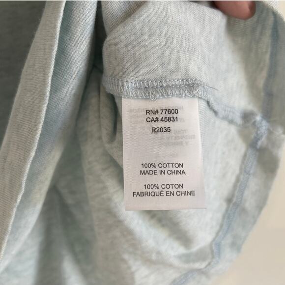 NWT Free People Sandrine Rose V-Neck T-Shirt – Light Blue/Gray – Women’s Small - Picture 5 of 6